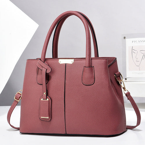 Women PU Leather Handbags Ladies Large Capacity Tote Bag Female Square