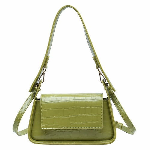 Young Lady's Solid Color All-Match Daily Messenger Bag