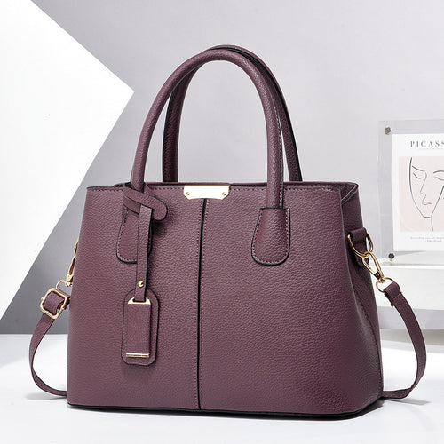 Women PU Leather Handbags Ladies Large Capacity Tote Bag Female Square
