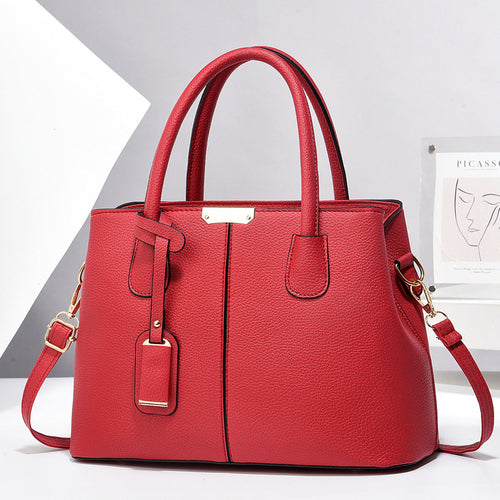 Women PU Leather Handbags Ladies Large Capacity Tote Bag Female Square
