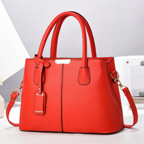 Women PU Leather Handbags Ladies Large Capacity Tote Bag Female Square