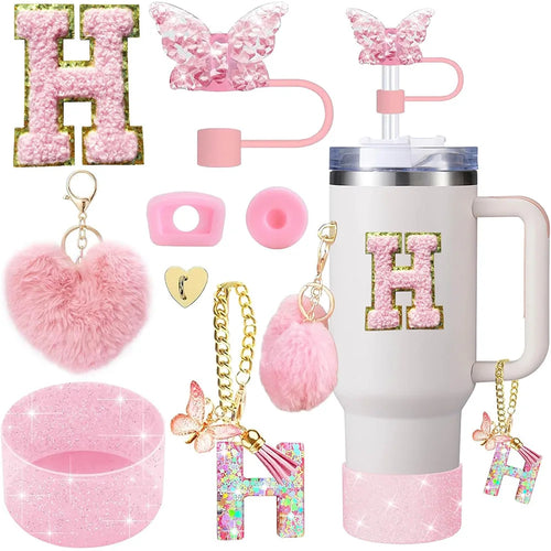 8pcs Cup Accessories for Stanley Cup 30oz 40oz Includes Butterfly