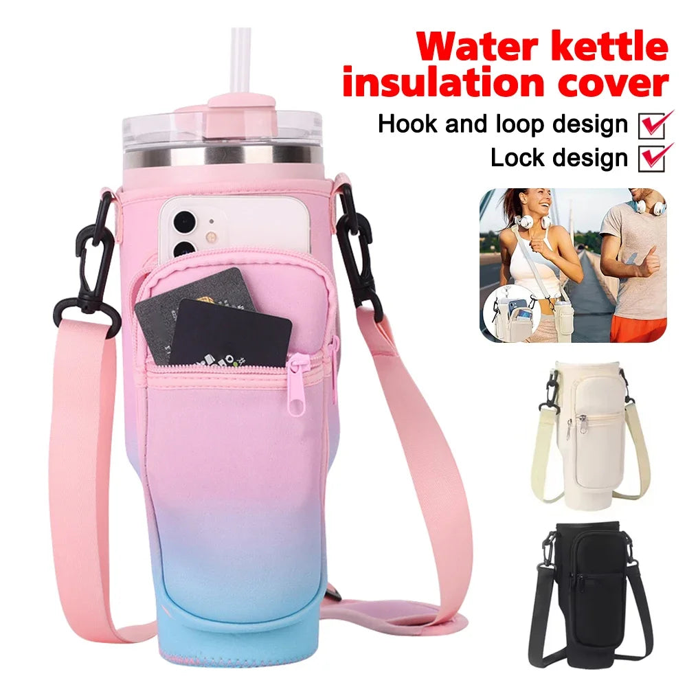 40oz Water Bottle Carrier Bag For Stanley Quencher Cup Sleeve