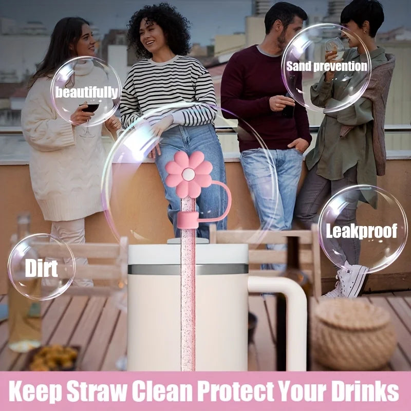 6pcs Reusable Accessories Set for Stanley 40oz/30oz Tumblers - Bow