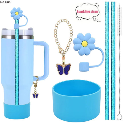 6pcs Reusable Accessories Set for Stanley 40oz/30oz Tumblers - Bow