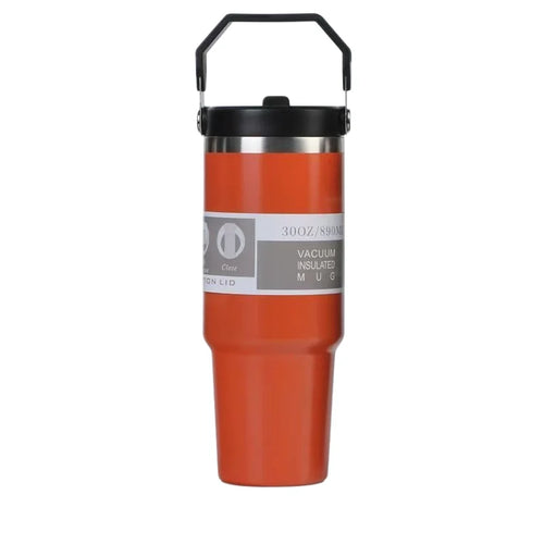 30oz Large Capacity Portable Car Cup Stainless Steel Thermos Cup with