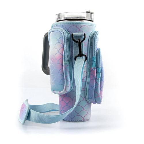 30oz 40oz Insulated Water Bottle Cover for Stanley Cup with Pouch