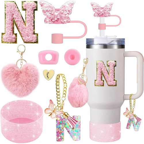 8pcs Cup Accessories for Stanley Cup 30oz 40oz Includes Butterfly