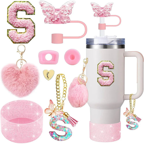 8pcs Cup Accessories for Stanley Cup 30oz 40oz Includes Butterfly