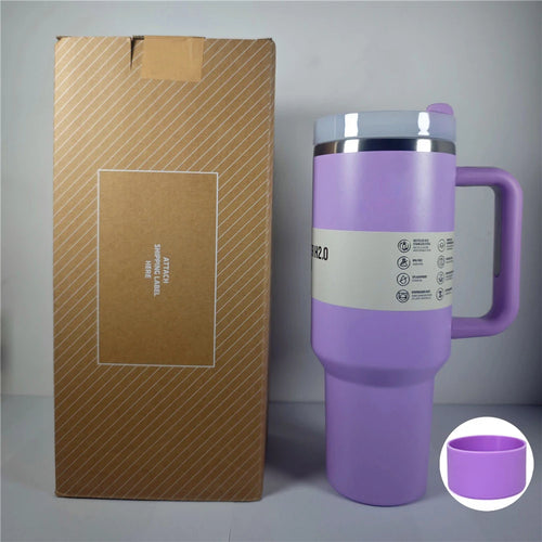 40 Oz Stainless Steel Vacuum Insulated Tumbler Cups With Lids and
