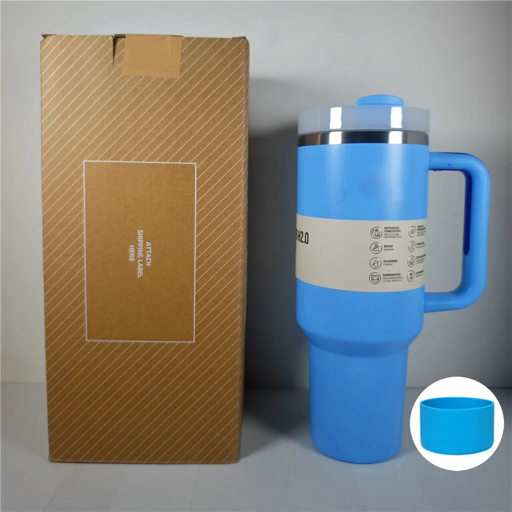 40 Oz Stainless Steel Vacuum Insulated Tumbler Cups With Lids and