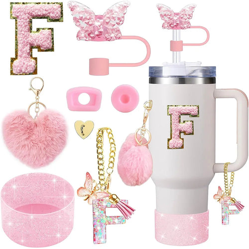 8pcs Cup Accessories for Stanley Cup 30oz 40oz Includes Butterfly