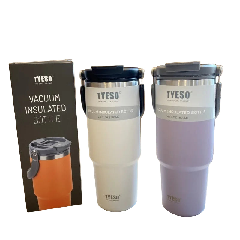 900ML Tyeso Stainless Steel Coffee Cup Cold And Hot Double-layer