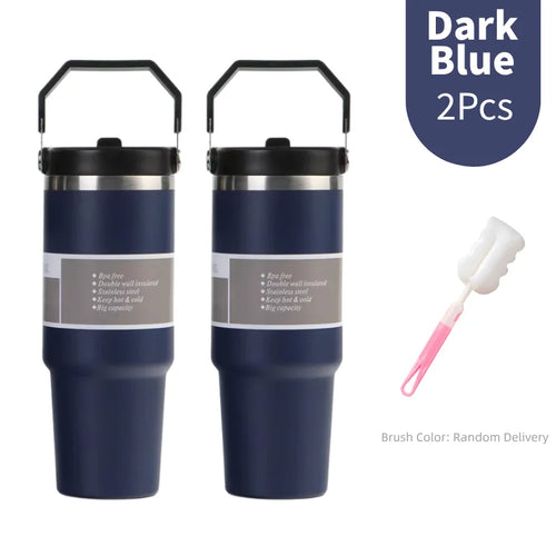 30oz Large Capacity Portable Car Cup Stainless Steel Thermos Cup with