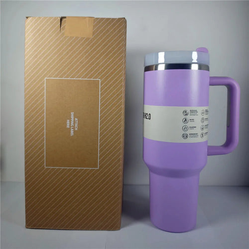 40 Oz Stainless Steel Vacuum Insulated Tumbler Cups With Lids and