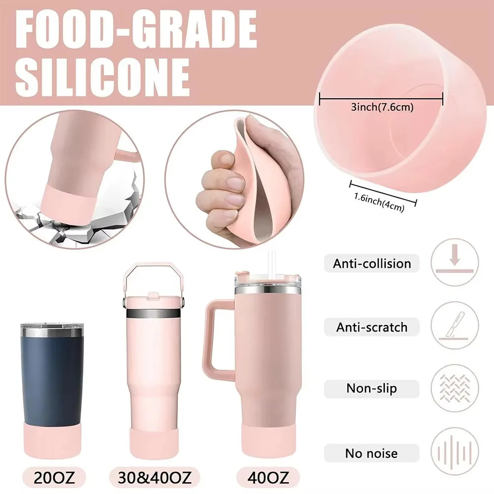 9pcs Accessories Set 3 Spill Proof Stopper Flowers Straw Cover Boot 2