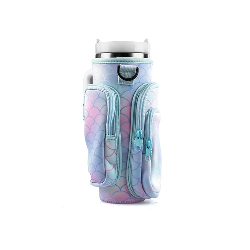 30oz 40oz Insulated Water Bottle Cover for Stanley Cup with Pouch