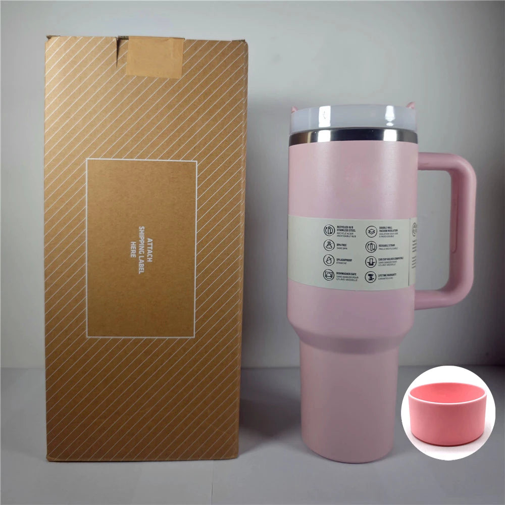 40 Oz Stainless Steel Vacuum Insulated Tumbler Cups With Lids and
