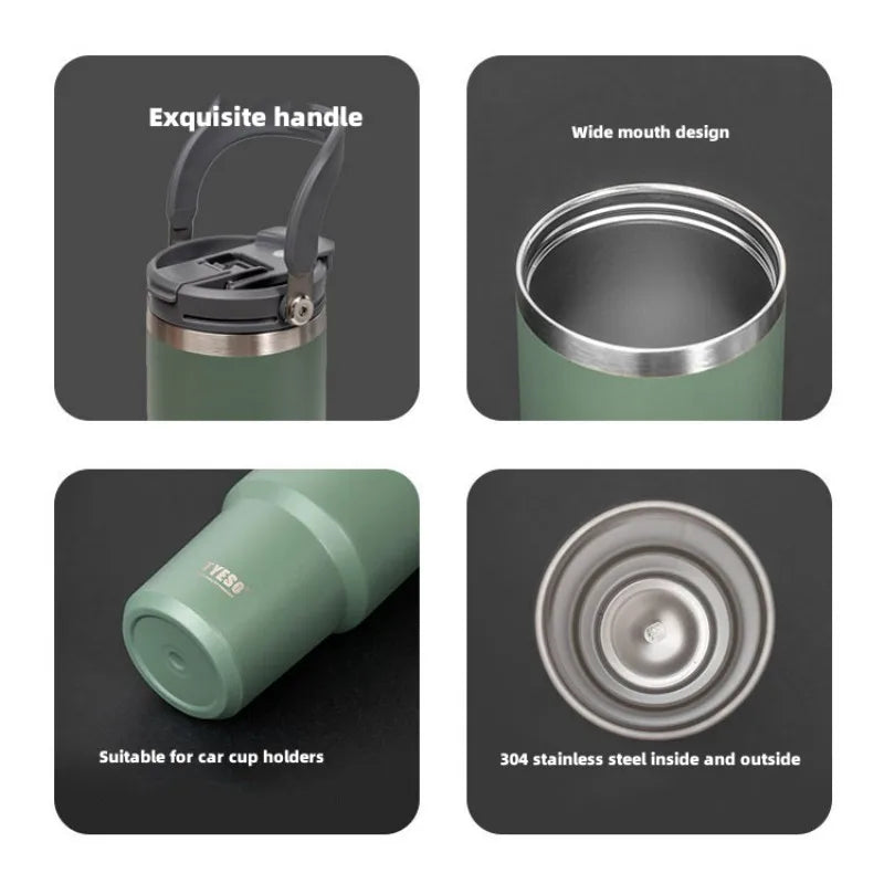 900ML Tyeso Stainless Steel Coffee Cup Cold And Hot Double-layer