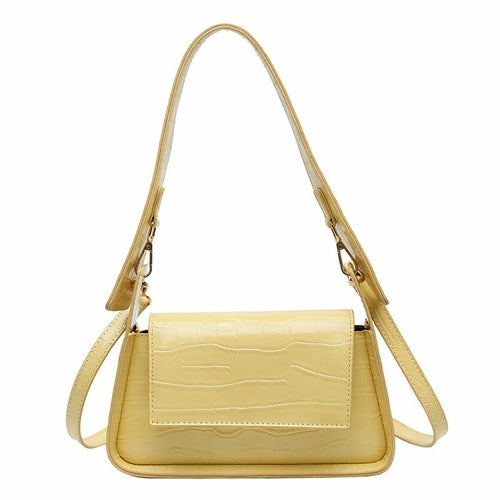 Young Lady's Solid Color All-Match Daily Messenger Bag