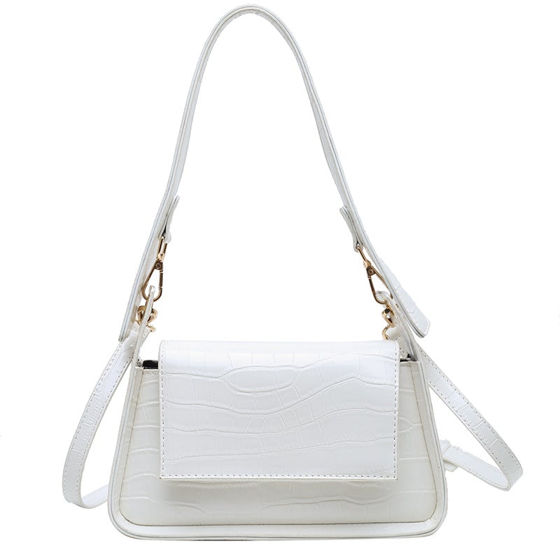 Young Lady's Solid Color All-Match Daily Messenger Bag