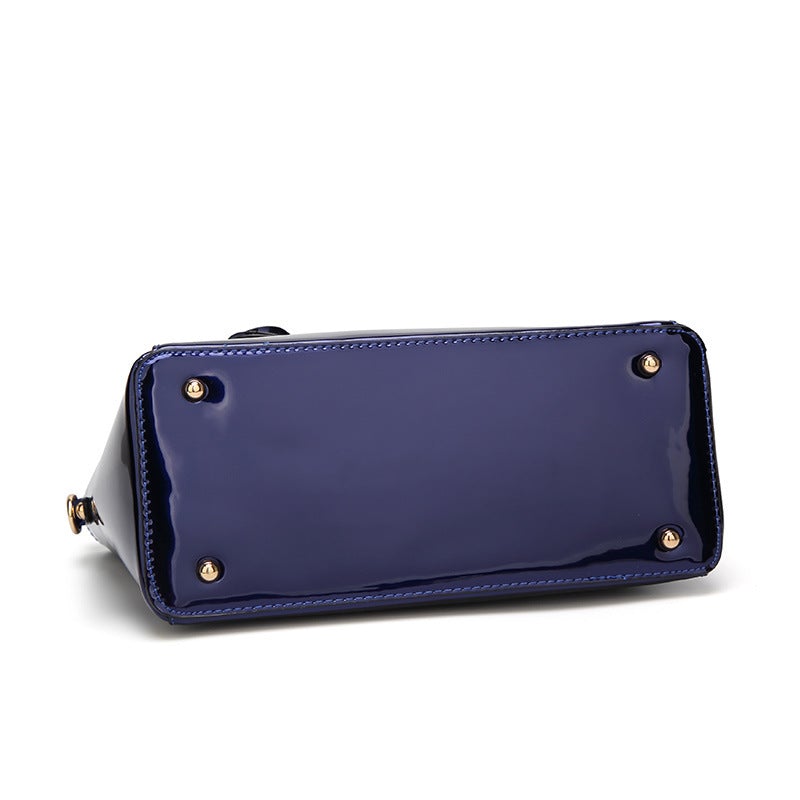 Korean Style Bright Leather Lady's Messenger Bag