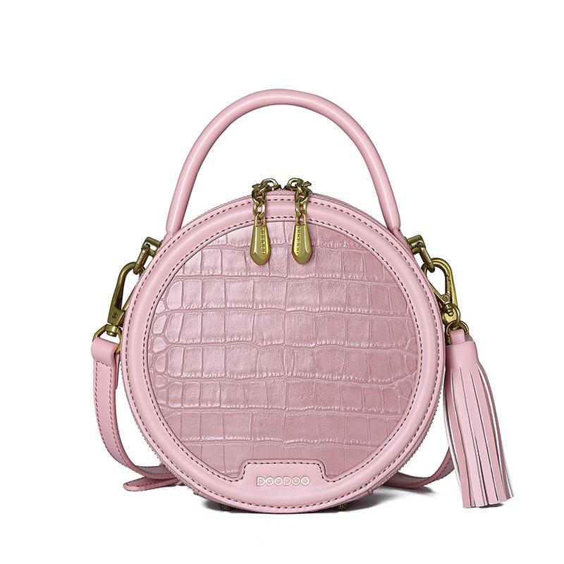 Ladies' Portable Crossbody Small Round Bag For Dating