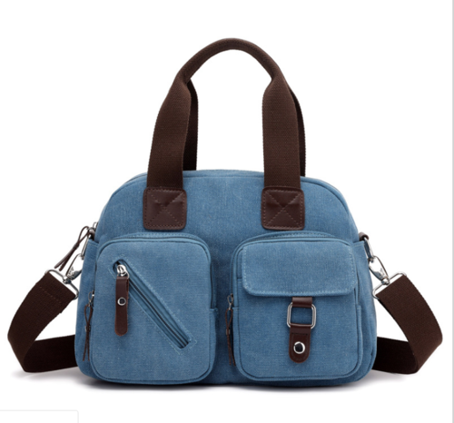 High Quality Canvas Simple Canvas Messenger Bag For Ladies