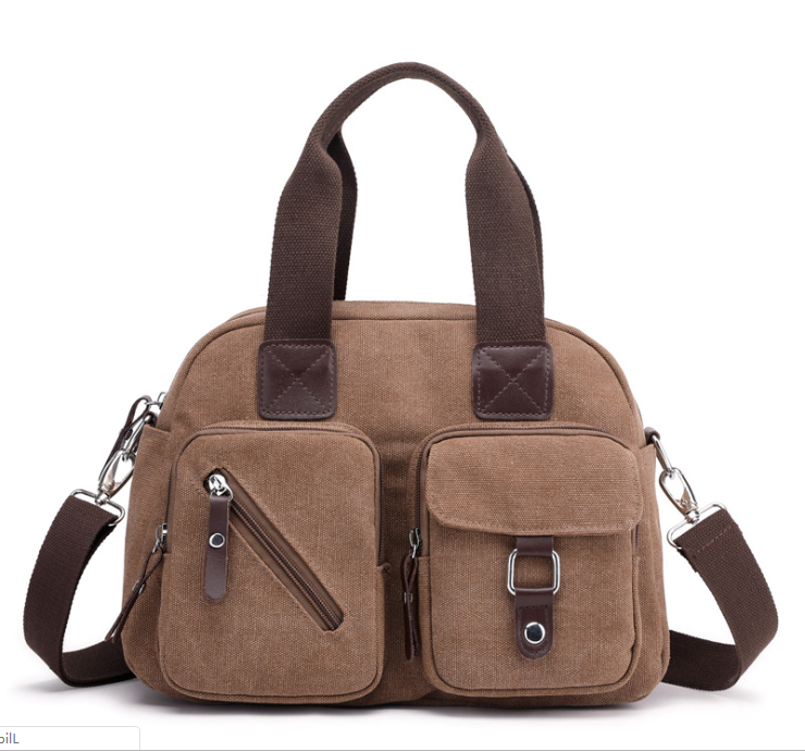 High Quality Canvas Simple Canvas Messenger Bag For Ladies