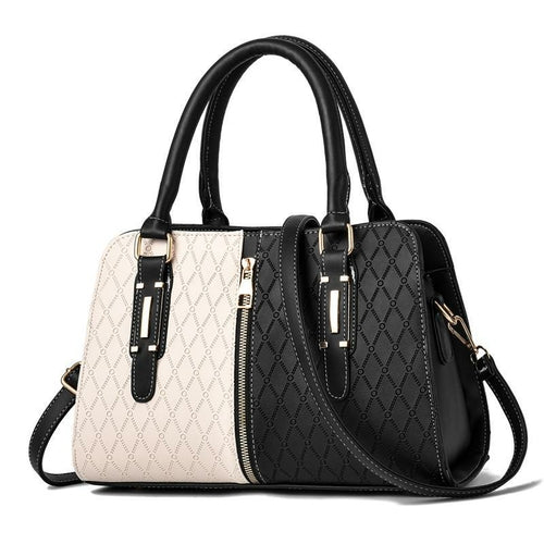 Large Capacity Color Contrast Messenger Bag For Young Ladies