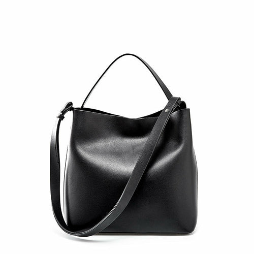 Lady's Simple Solid Color Portable Messenger Bag