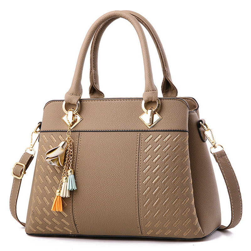 Ladies Large-Capacity Middle-Aged Shoulder Messenger Bag