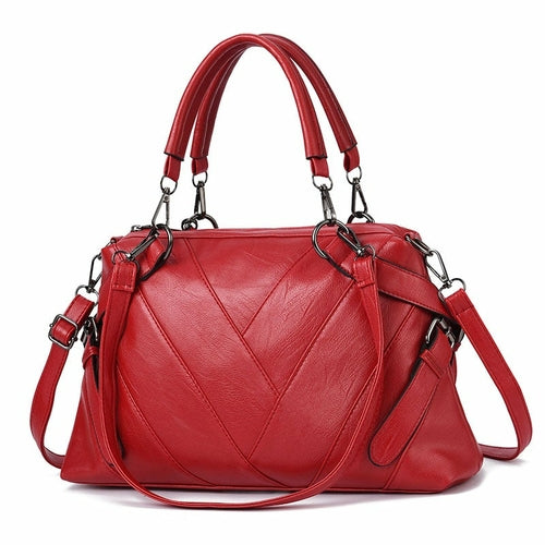 Fashion Soft Leather Large Capacity Ladies Shoulder Bag