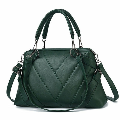 Fashion Soft Leather Large Capacity Ladies Shoulder Bag