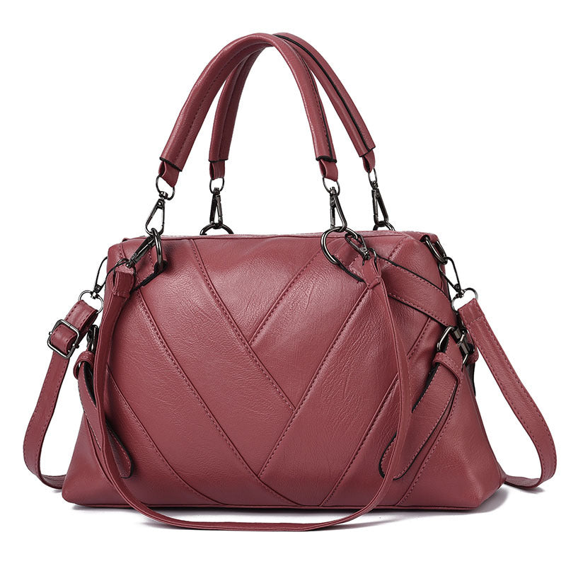Fashion Soft Leather Large Capacity Ladies Shoulder Bag