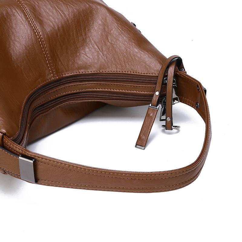 High Quality Soft Leather Shoulder Bag For Young Ladies