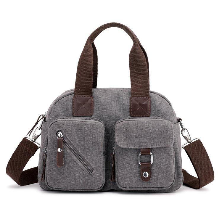 High Quality Canvas Simple Canvas Messenger Bag For Ladies