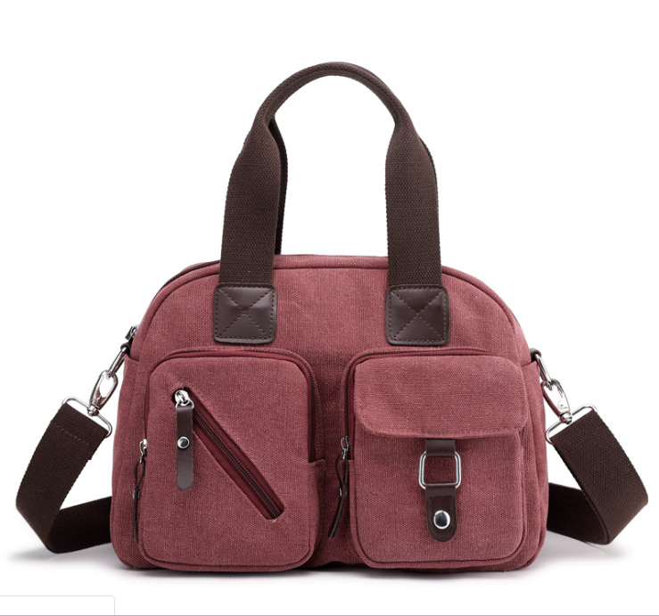 High Quality Canvas Simple Canvas Messenger Bag For Ladies