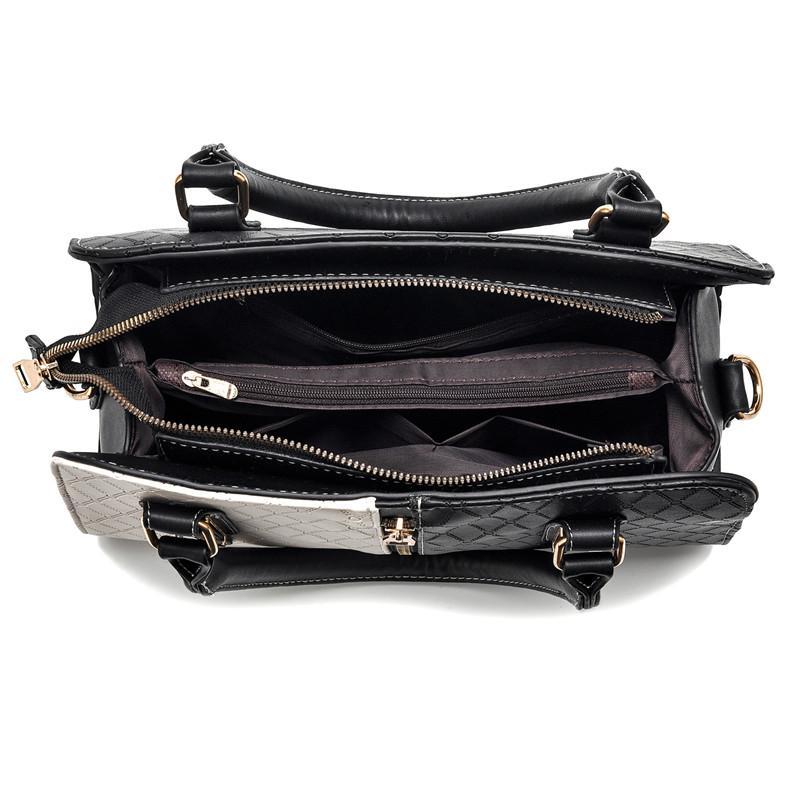 Large Capacity Color Contrast Messenger Bag For Young Ladies