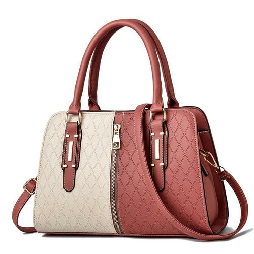 Large Capacity Color Contrast Messenger Bag For Young Ladies