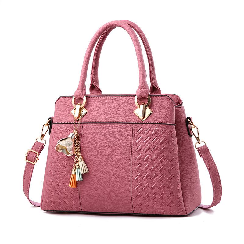 High Quality Solid Color Messenger Bag For Young Ladies