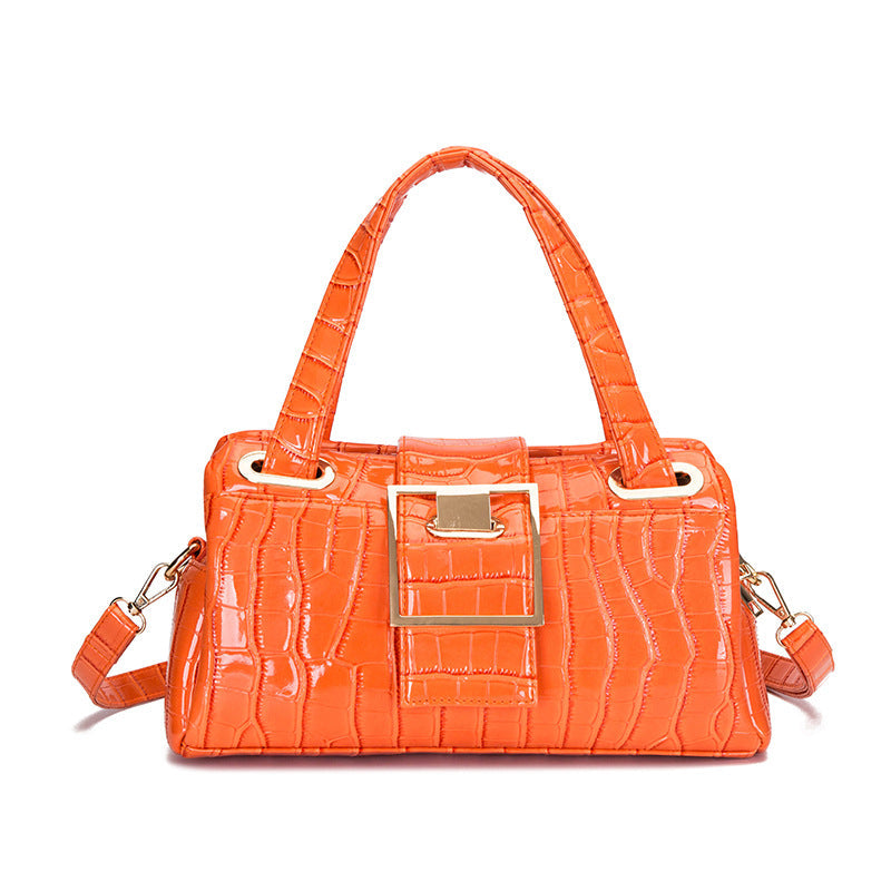 Lady's PU Leather Single Shoulder Casual Messenger Bag