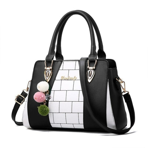 High Quality Contrast Color Messenger Bag For Ladies