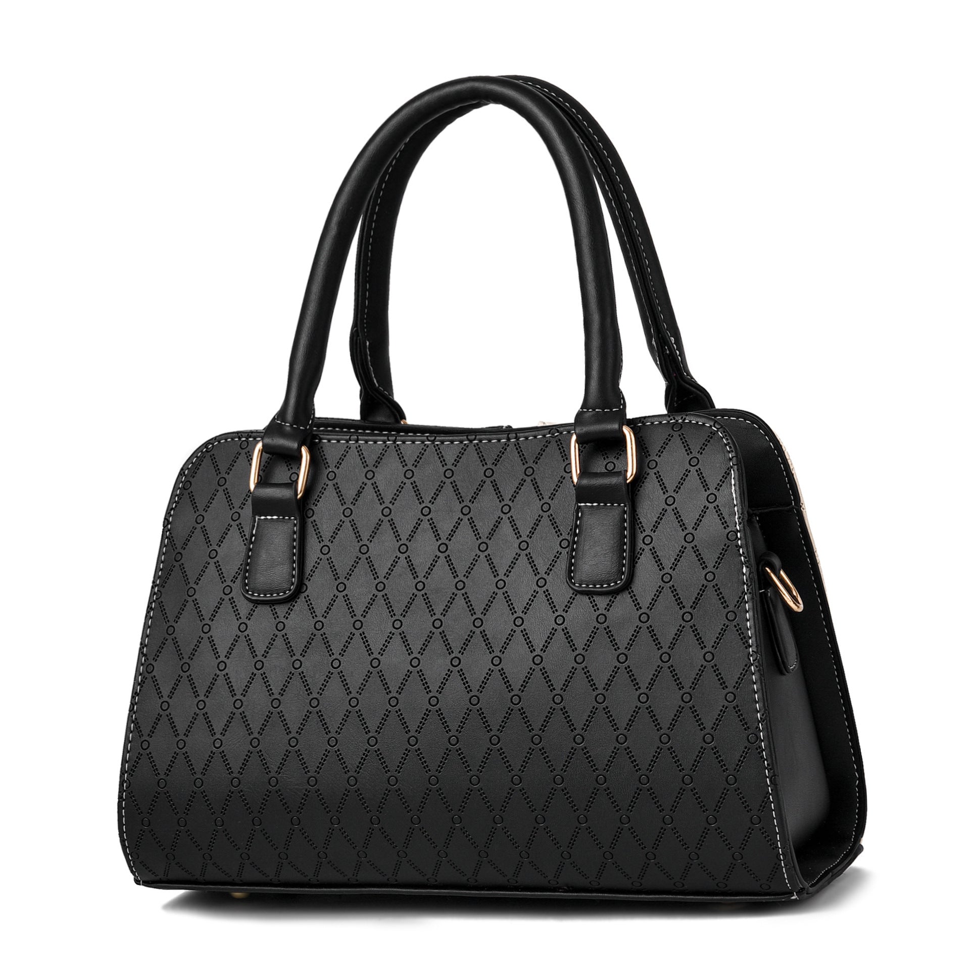 Fashion Leather Color Contrast Lady's Messenger Bag