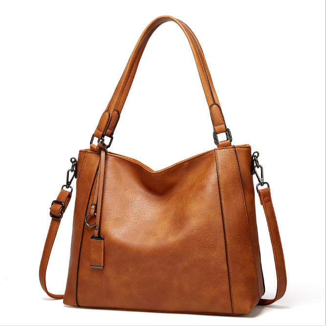 Ladies Soft Leather Portable Fashion Casual Messenger Bag
