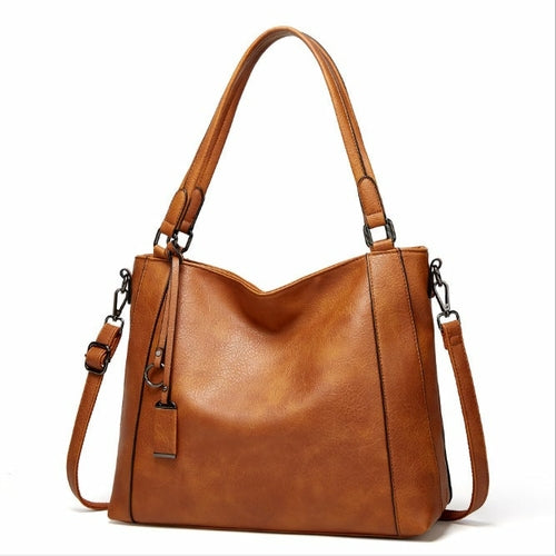 Ladies Soft Leather Portable Fashion Casual Messenger Bag