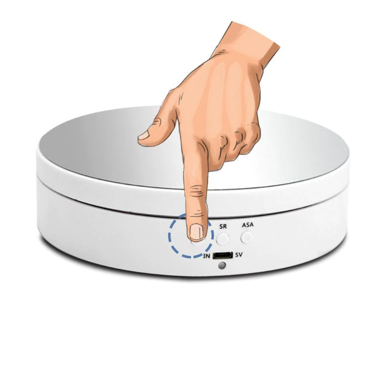 Goah 360° Electric Motorized Rotating Display Stand Jewelry Photography