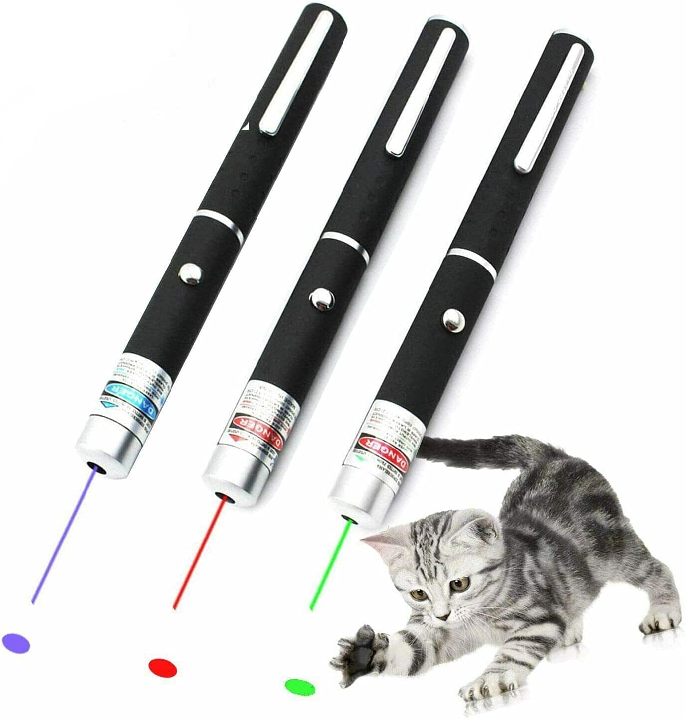 Goah Cat  Laser Pointer Toy Fun Exercise  Light  For Cats & Dogs Visible Beam