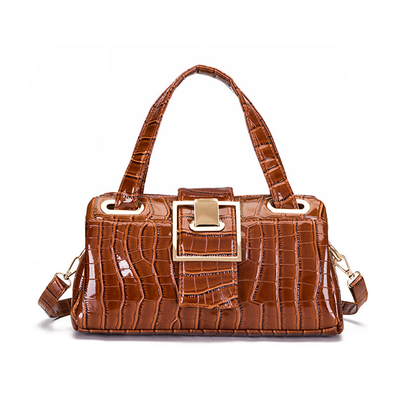 Lady's PU Leather Single Shoulder Casual Messenger Bag