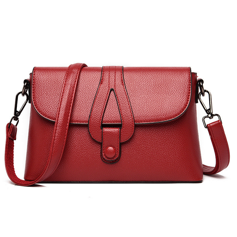 Lady's Solid Color Fashion Small Square Bag